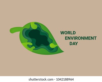 Save Earth Planet World Concept. World environment day. ecology friendly text and green natural leaf.