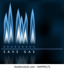 Save Earth Power Reduce Save Gas Stock Vector (Royalty Free) 344990171 ...