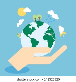 Save The Earth Vector