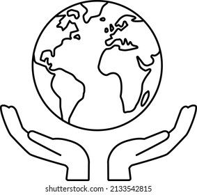 Save the Earth Vector Icon