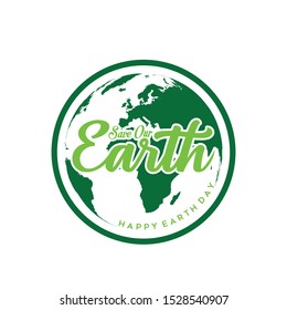 Save the earth vector illustration