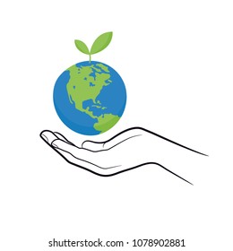 Save The Earth, Vector illustration graphic design
