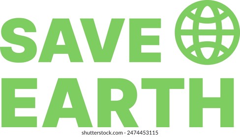 save the earth vector stock suitable for tote bag designs, news and others