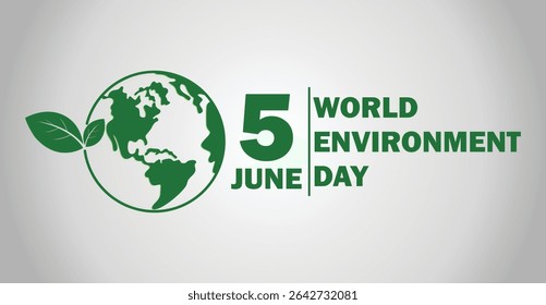 Save the Earth. World Environment Day Concept. Vector Illustration