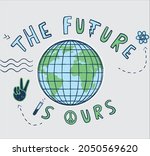 SAVE EARTH SAVE THE WORLD GRAPHIC VECTOR ILLUSTRATION