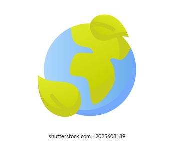 save earth's planet nature ecology environment single isolated icon with smooth style