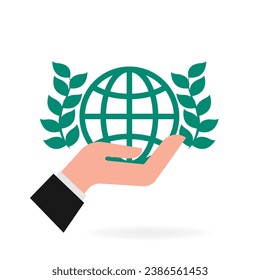save eco world icon concept