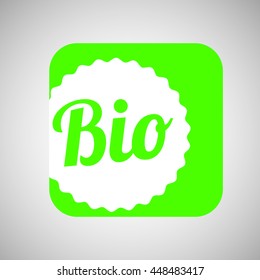 save ecology bio icon, green concept, vector illustration