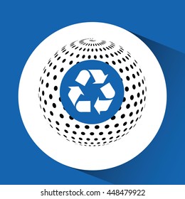 save ecology green concept, vector illustration design eps10