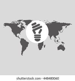 save ecology green concept, vector illustration design eps10