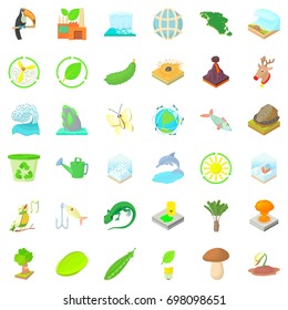 Save ecology icons set. Cartoon style of 36 save ecology vector icons for web isolated on white background