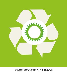 save ecology world green concept, vector illustration