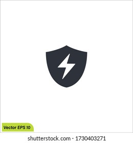 ilustración de icono de ahorro de electricidad. vectores 10