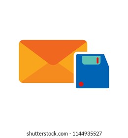 Save Email Logo Icon Design