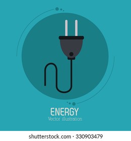 save energy concept with eco icon design, vector illustration 10 eps graphic.
