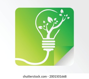 Save energy concept logo design