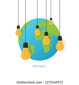 Save Energy Creative Illustration