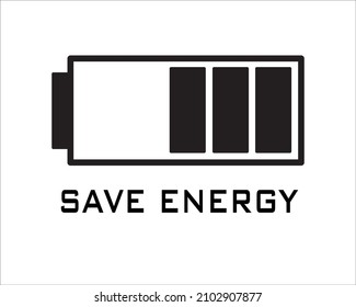 guardar el diseño de energía con fondo blanco y negro