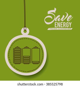 save energy design, vector illustration eps10 graphic 
