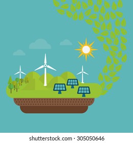 Save Energy digital design, vector illustration 10 eps graphic