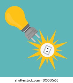 Save Energy digital design, vector illustration 10 eps graphic