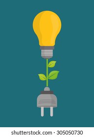 Save Energy digital design, vector illustration 10 eps graphic