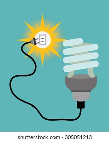 Save Energy digital design, vector illustration 10 eps graphic