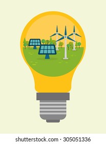 Save Energy digital design, vector illustration 10 eps graphic
