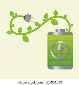 Save Energy digital design, vector illustration 10 eps graphic