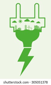 Save Energy digital design, vector illustration 10 eps graphic