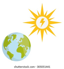 Save Energy digital design, vector illustration 10 eps graphic