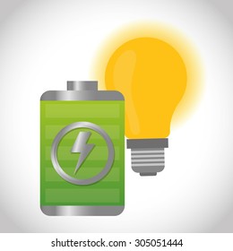 Save Energy digital design, vector illustration 10 eps graphic