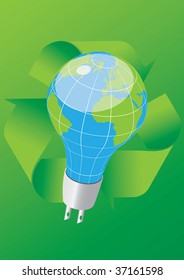 Save the energy - save the Earth ecological concept