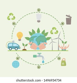 sparen Sie Energie und Ökologie-Design