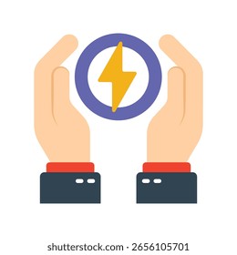 Guardar Energy Flat Vector Icon Eps 10 Archivos