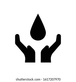 Save Energy Glyph Vector Icon