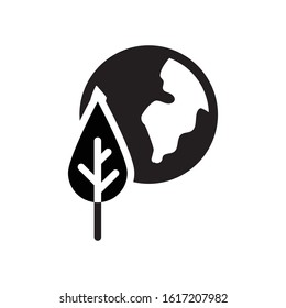 Save Energy Glyph Vector Icon