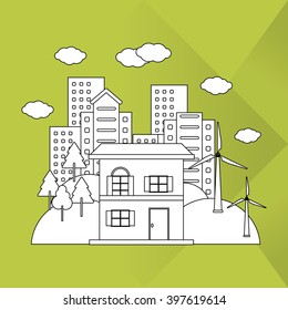 Save Energy icon design, Vector illustration