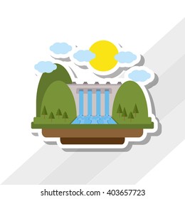 Save Energy icon design, vector illustration