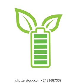 Save energy icon. Energy saving symbol vector