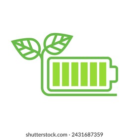 Save energy icon. Energy saving symbol vector