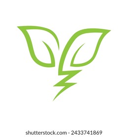 Save energy icon. Energy saving symbol vector