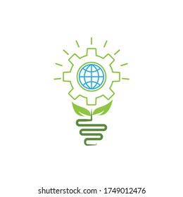 Save energy icon, vector illustration.