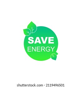 save energy leaf green eco design