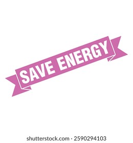 Save Energy Letter Rubber Stamp Template
