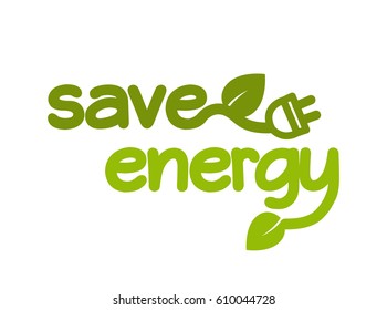 Save Energy Logo Stock Vector (Royalty Free) 610044728 | Shutterstock