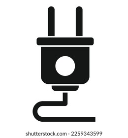 Save energy plug icon simple vector. Engineer care. Digital resource