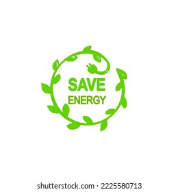 save energy vector badge logo icon