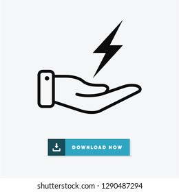 Save Energy Vector Icon