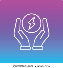 Guardar Icono de Vector de energía. Se puede utilizar para aplicaciones de impresión, móviles y de Web.